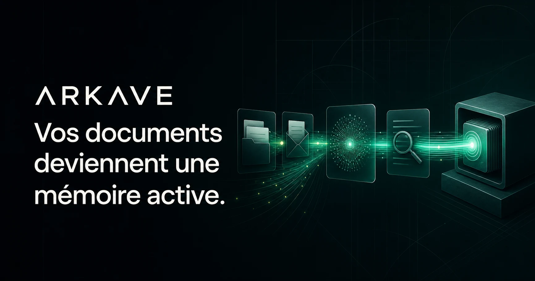 Arkave transforme les dossiers, courriers et documents en une mémoire active, recherchable et sécurisée.
